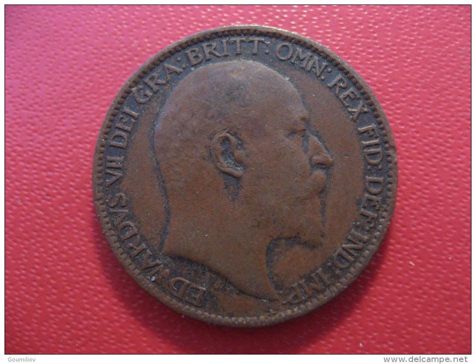 Grande-Bretagne - UK - Farthing 1909 Edward VII 4133 - B. 1 Farthing