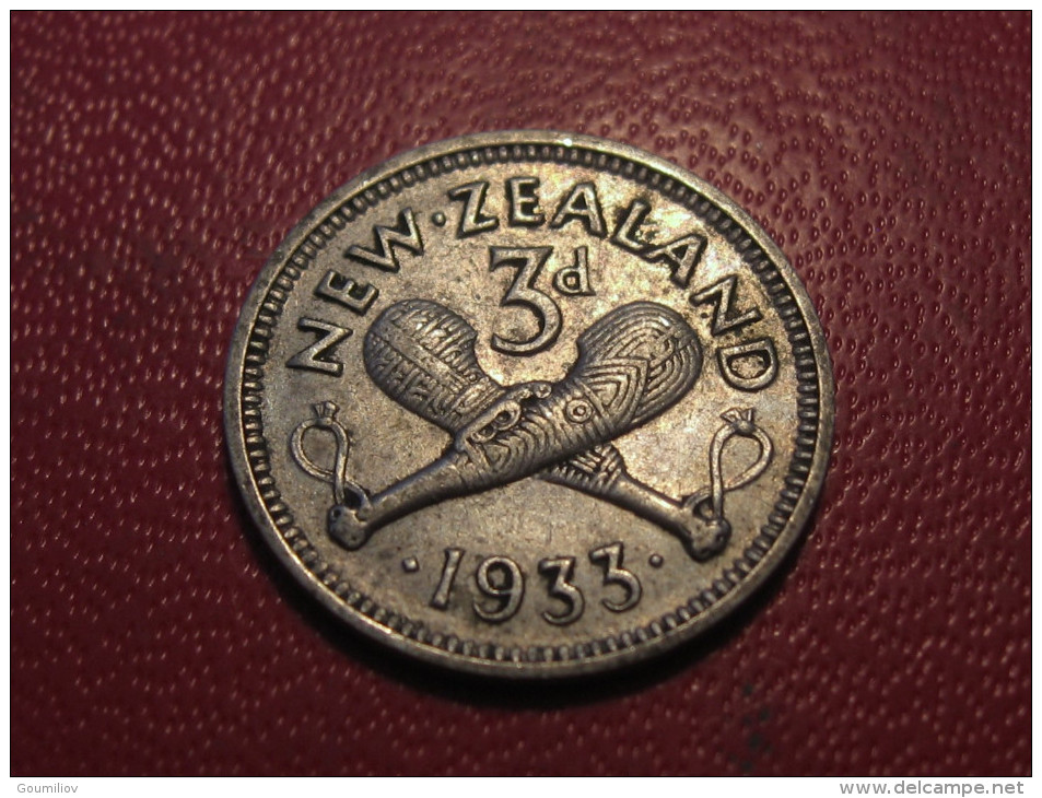 Nouvelle-Zélande - 3 Pence 1933 George V 5583 - Nouvelle-Zélande