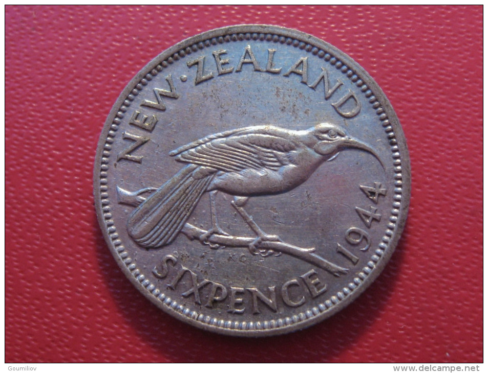 Nouvelle-Zélande - 6 Pence 1944 George VI 5592 - Nieuw-Zeeland