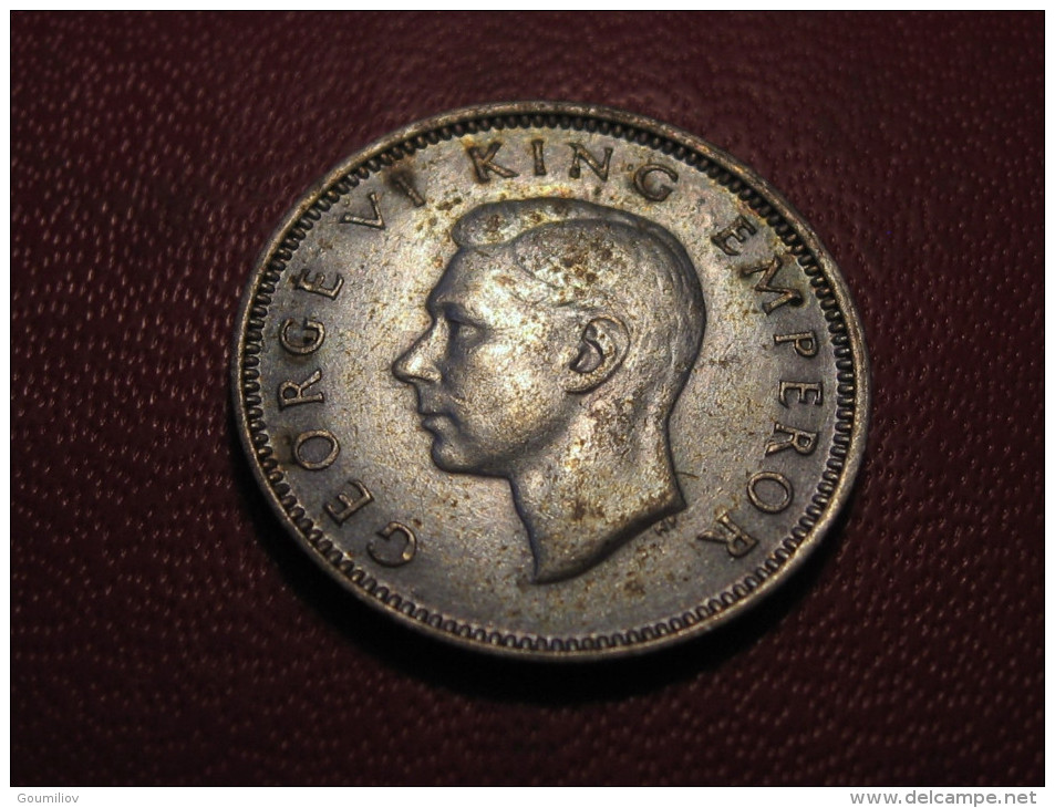 Nouvelle-Zélande - 6 Pence 1944 George VI 5592 - Nieuw-Zeeland