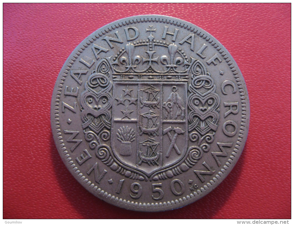 Nouvelle-Zélande - Half Crown 1950 George VI 5612 - Nieuw-Zeeland