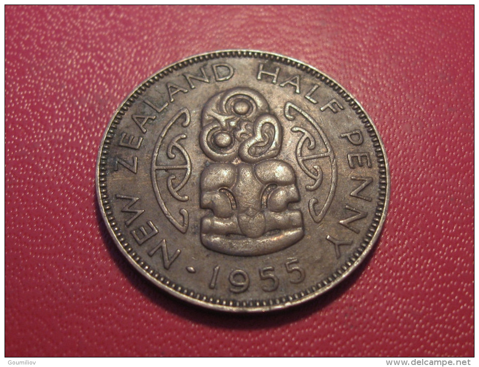 Nouvelle-Zélande - Half Penny 1955 Elizabeth II 5608 - Nieuw-Zeeland