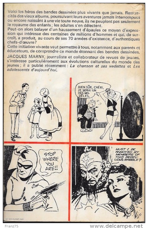 "le Monde étonnant Des Bandes Dessinées"-Jacques MARNY-Le Centurion-1968-BE - Dossiers De Presse