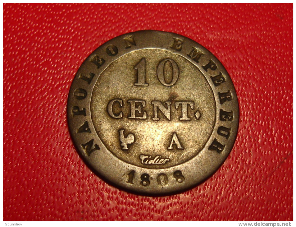 10 Centimes 1808 A Paris Napoléon 8463 - Autres & Non Classés