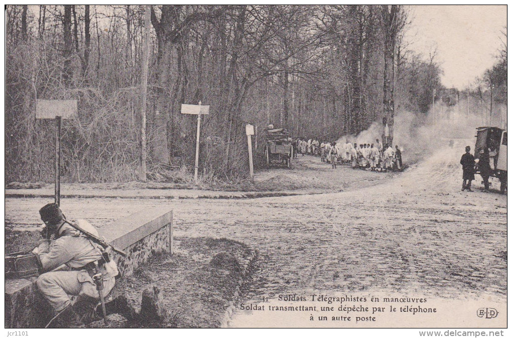 Manoeuvres Télégraphistes à SURESNES. - Manoeuvres