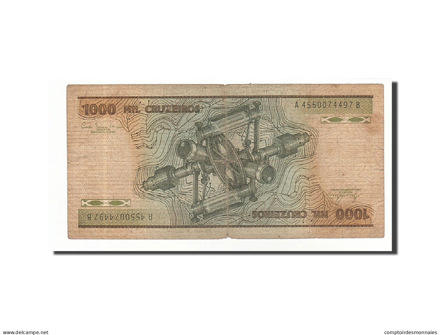 Billet, Brésil, 1000 Cruzeiros, 1981-1985, Undated (1981), KM:201a, TB - Brasile