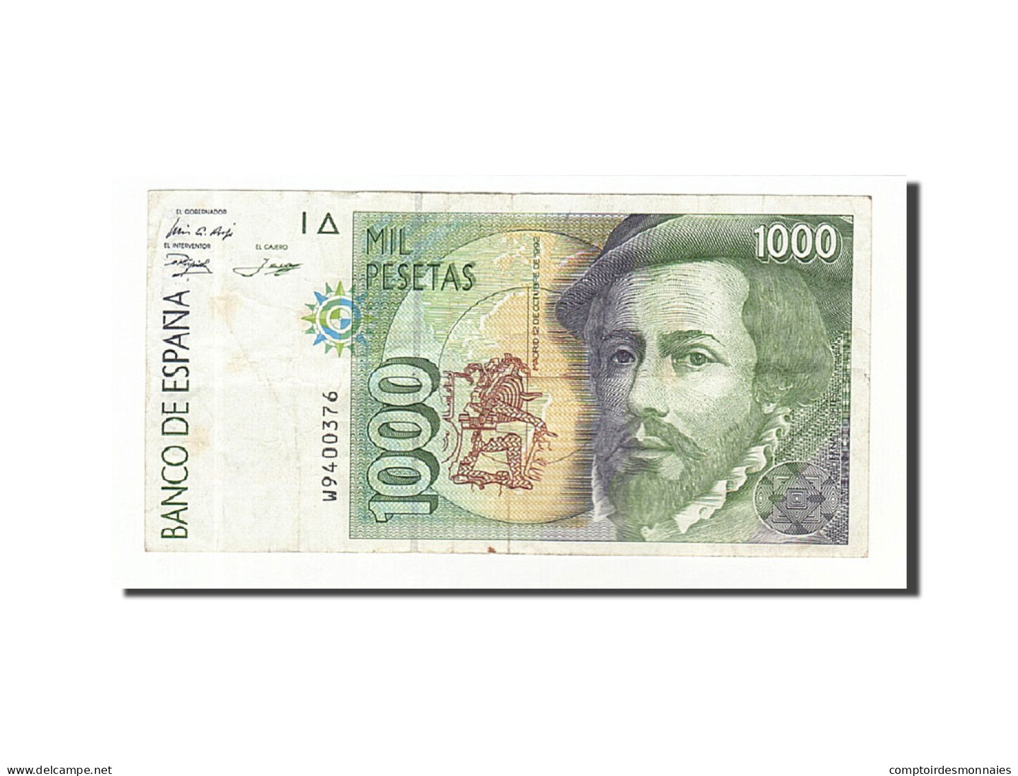 Billet, Espagne, 1000 Pesetas, 1992, 1992-10-12, KM:163, TTB - [ 4] 1975-… : Juan Carlos I