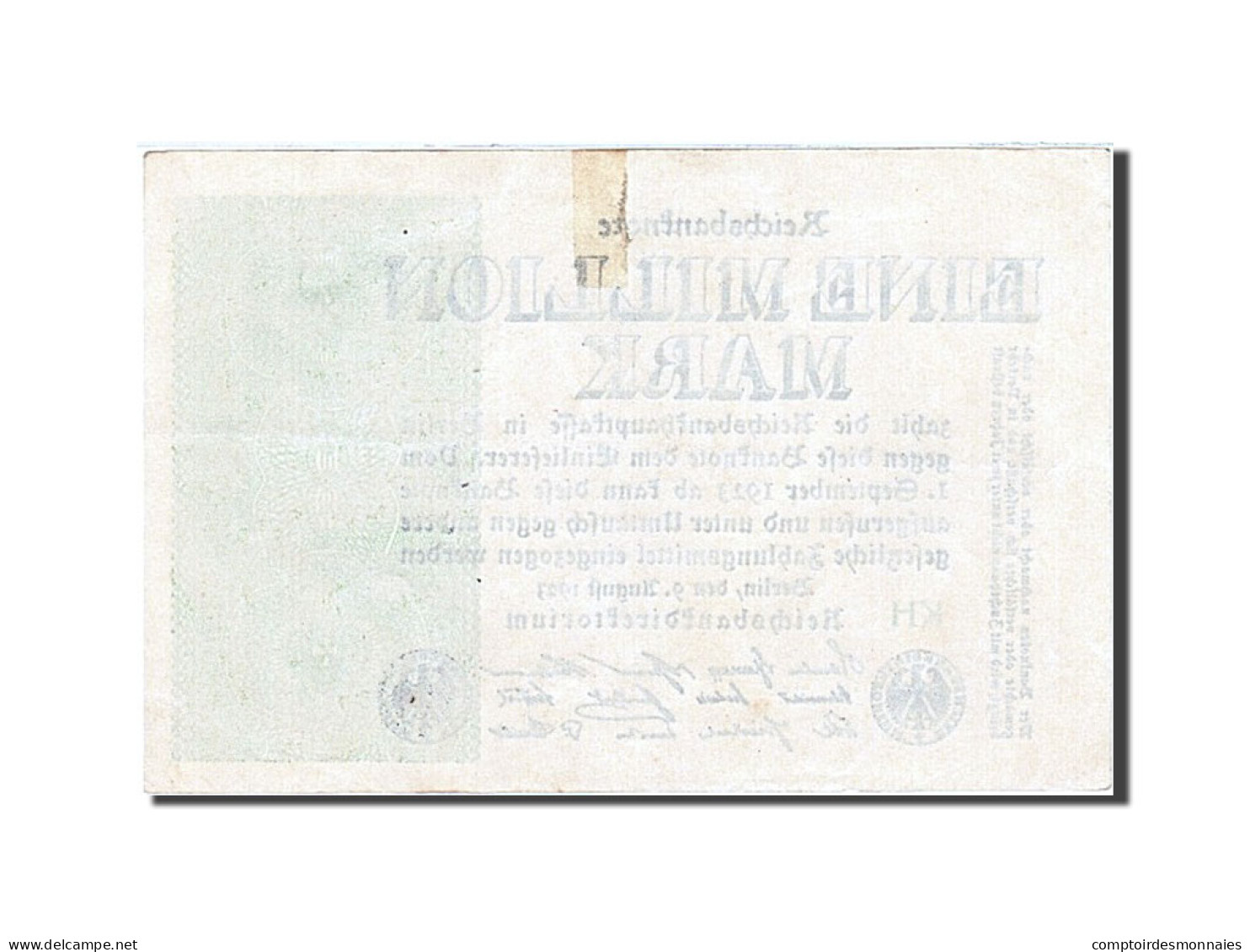 Billet, Allemagne, 1 Million Mark, 1923, 1923-08-09, KM:102d, SPL - 1 Miljoen Mark