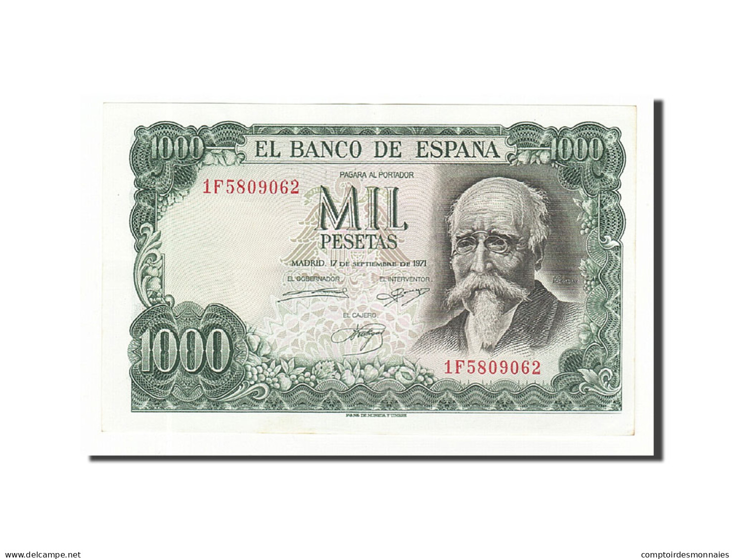 Billet, Espagne, 1000 Pesetas, 1971, 1971-09-17, KM:154, SUP+ - 1000 Pesetas