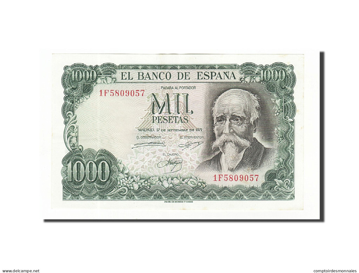 Billet, Espagne, 1000 Pesetas, 1971, 1971-09-17, KM:154, SUP - 1000 Pesetas