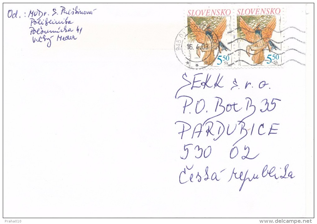 K7156 - Slovakia (2003) 945 01 Komarno 1 (letter To Czech Rep.), Tariff: 11,00 SKK - Lettres & Documents