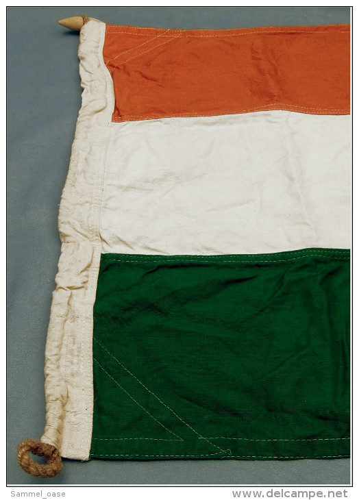 Original Schiffs-Flagge Indien - 1970er Jahre - Material : Baumwolle - Ca. 88 X 56 Cm - Other & Unclassified