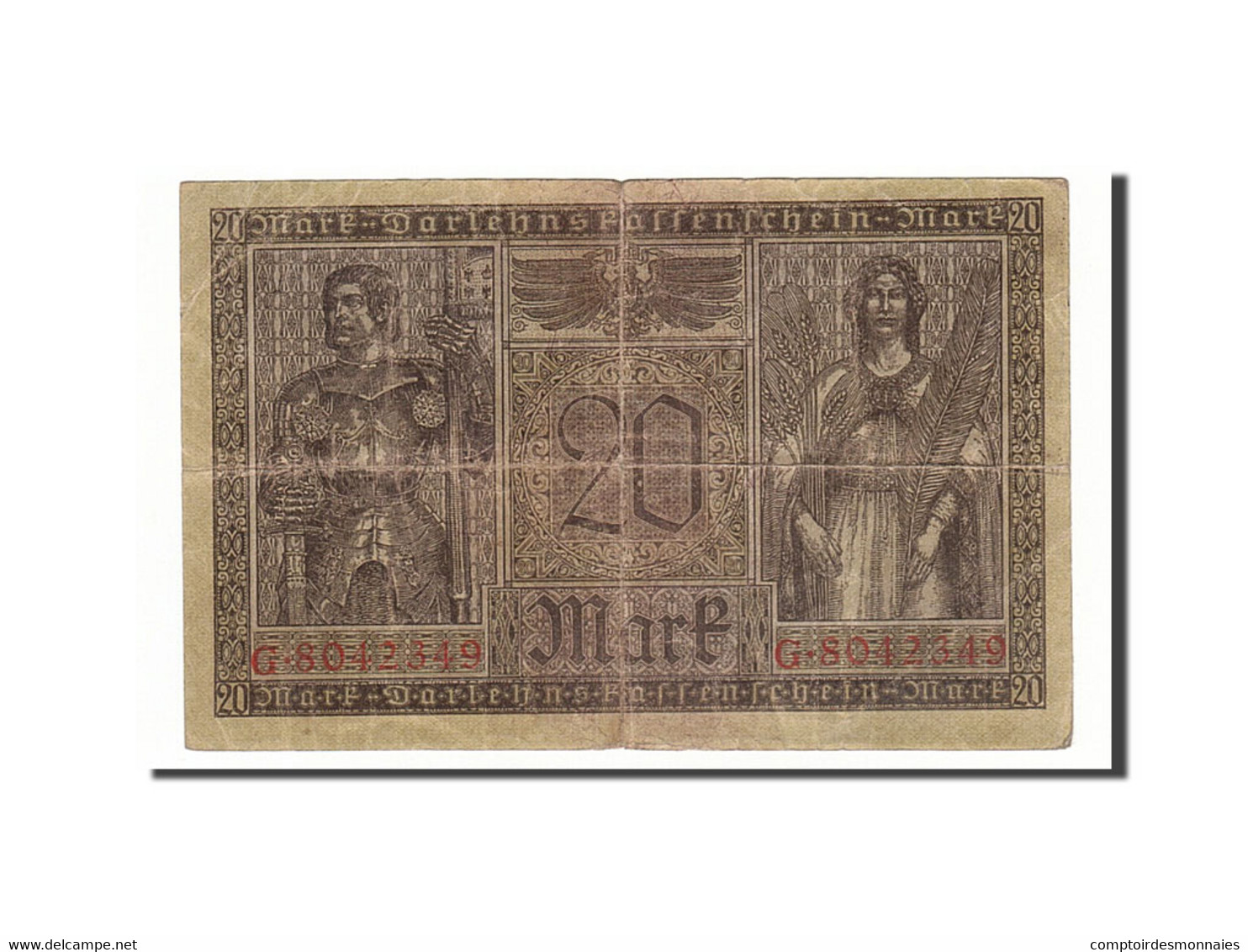 Billet, Allemagne, 20 Mark, 1918, 1918-02-20, KM:57, TB - 20 Mark