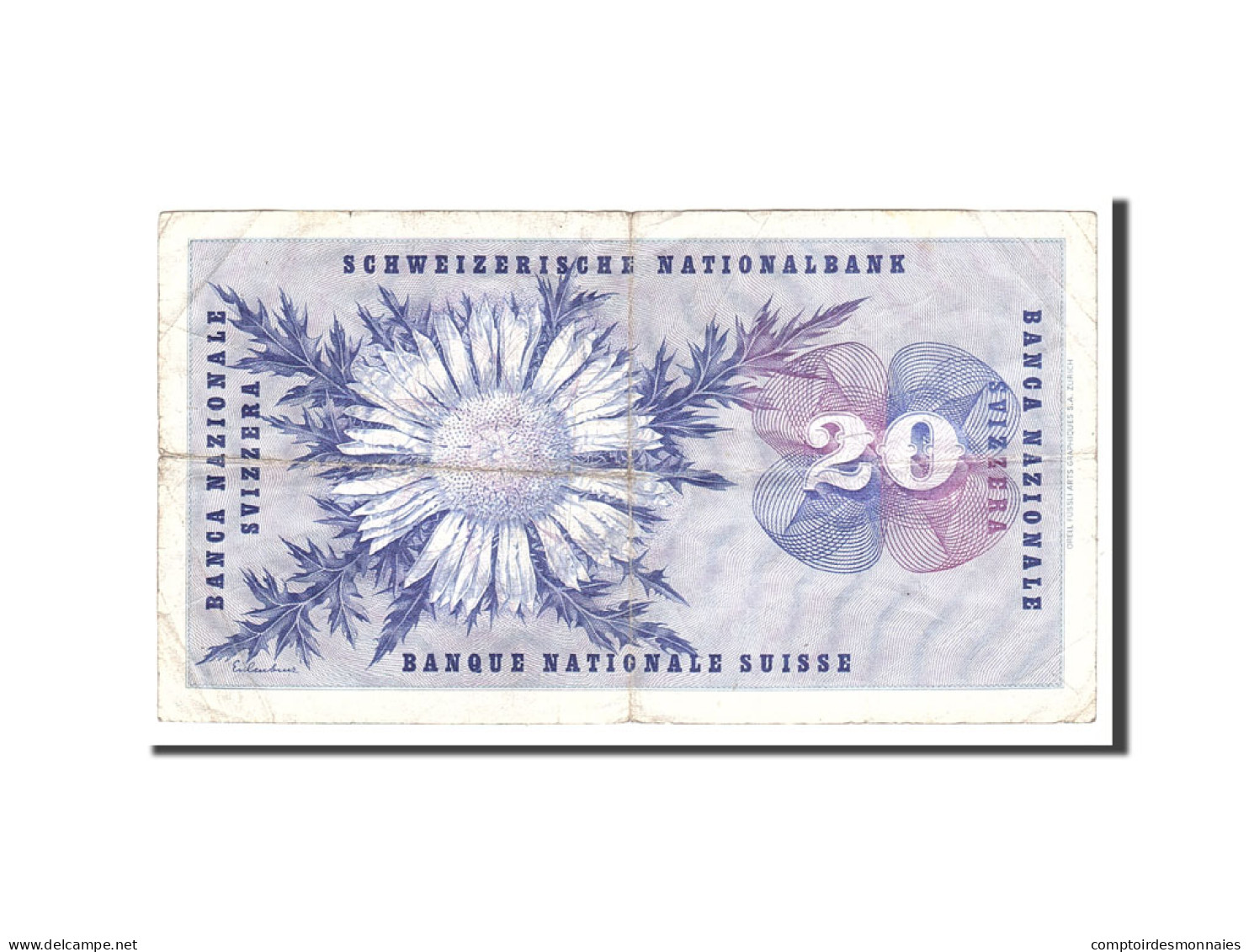 Billet, Suisse, 20 Franken, 1964, 1964-04-02, KM:46k, TB - Suiza