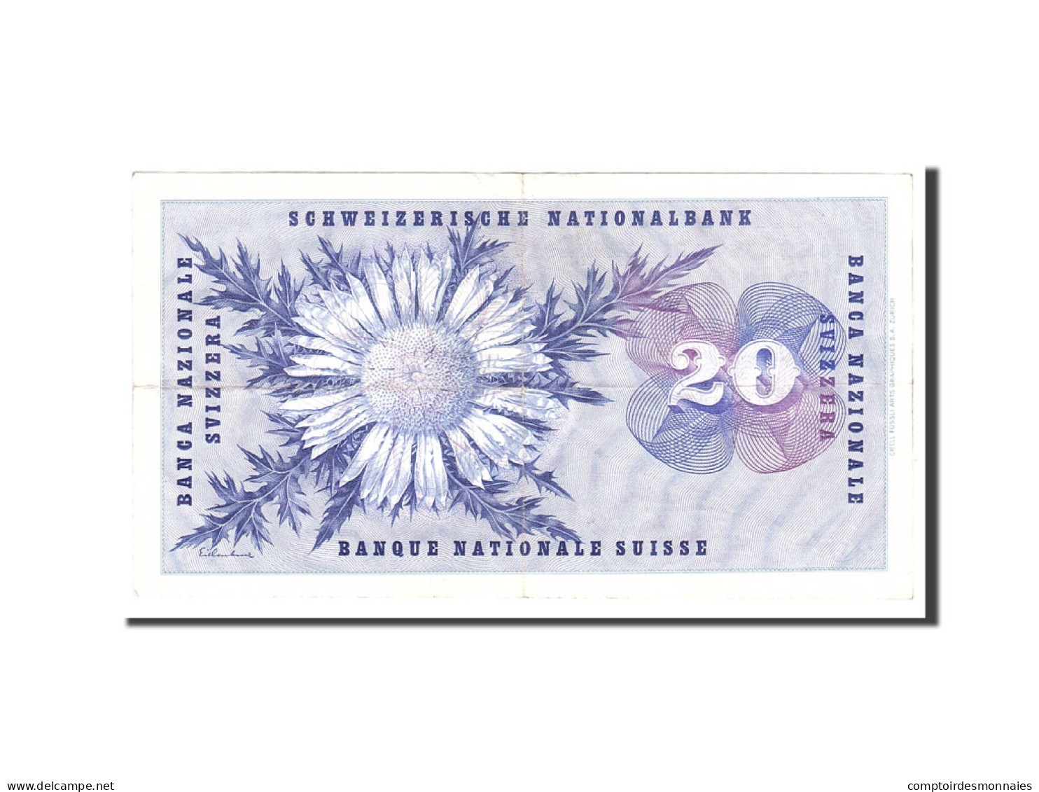 Billet, Suisse, 20 Franken, 1964, 1964-04-02, KM:46k, TTB - Switzerland