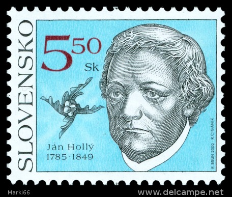 Slovakia - 2000 - Personalities - Jan Holly, Poet And Interpreter - Mint Stamp - Nuovi