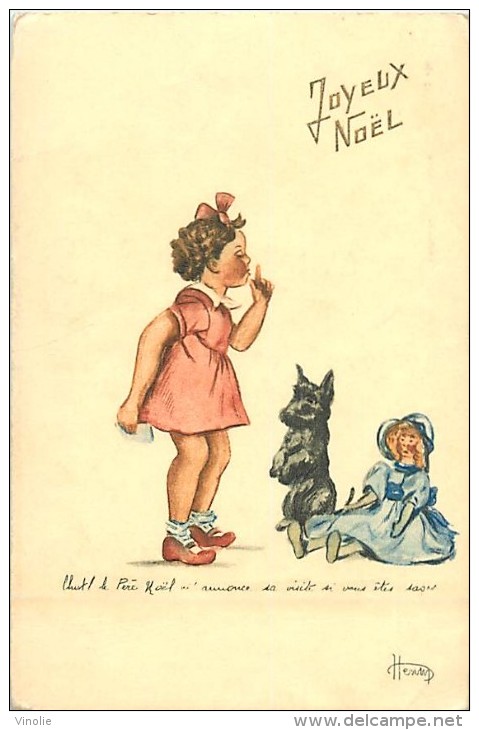 A-16 4754 :  JOYEUX NOEL POUPEE CHIEN - Cartes Humoristiques