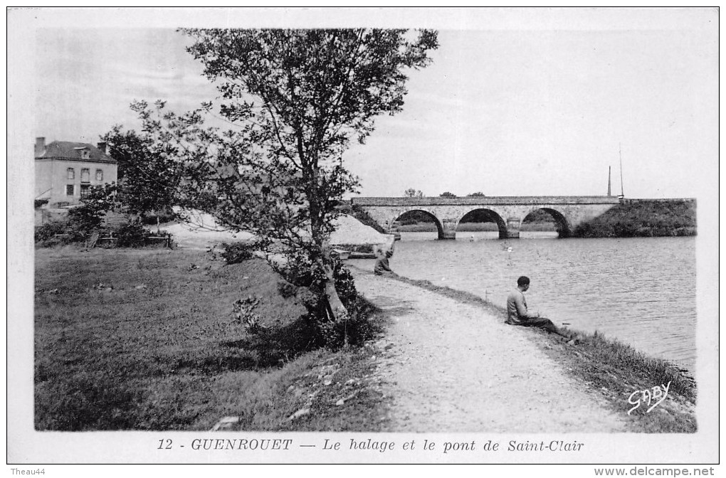 ¤¤  -   GUENROUET   -  Le Halage Et Le Pont Saint-Clair   -  ¤¤ - Guenrouet