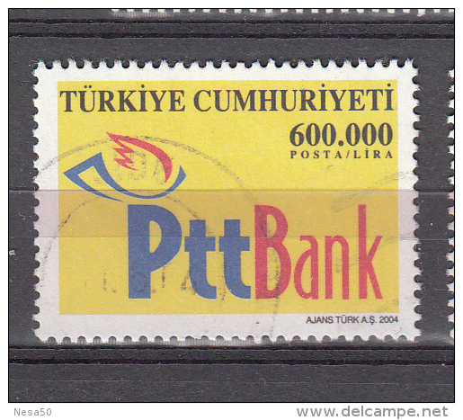 Turkije 2004 Mi Nr 3369 Postbank Embleem  Gestempeld - Oblitérés