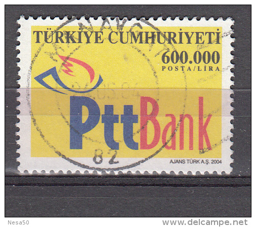 Turkije 2004 Mi Nr 3369 Postbank Embleem  Gestempeld - Oblitérés