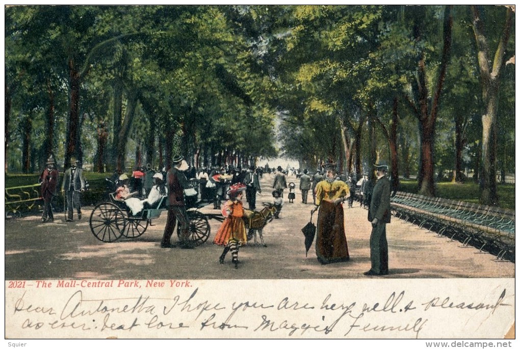 Mall- Central Park, No.2021, Goat Card In The Middle - Parks & Gardens