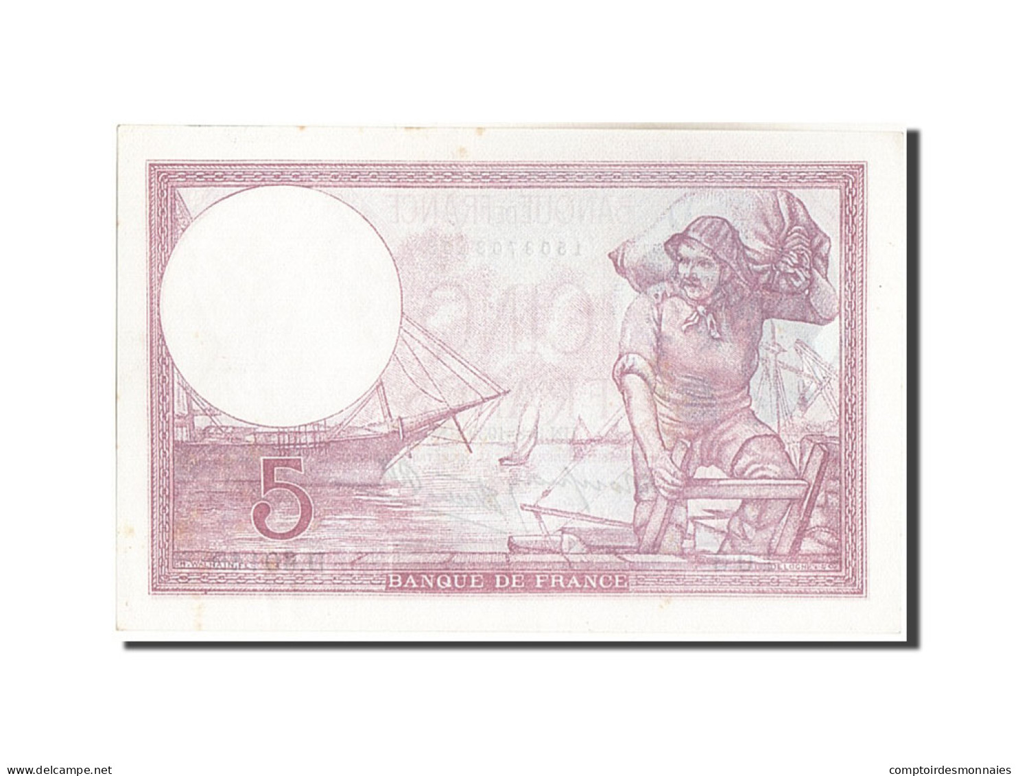 Billet, France, 5 Francs, 5 F 1917-1940 ''Violet'', 1939, 1939-08-03, SUP - 5 F 1917-1940 ''Violet''