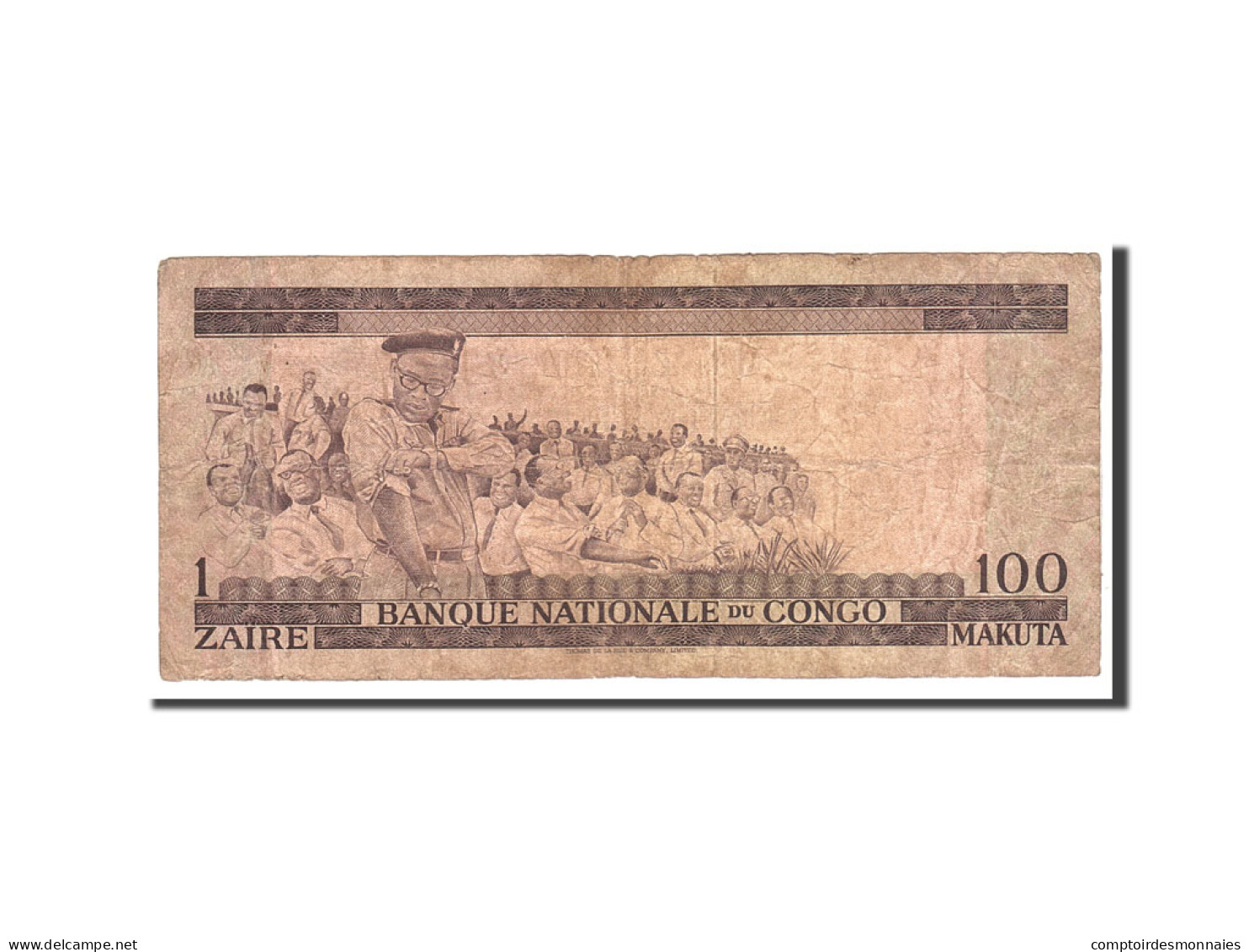Billet, Congo Democratic Republic, 1 Zaïre = 100 Makuta, 1967, 1967-01-02 - République Démocratique Du Congo & Zaïre