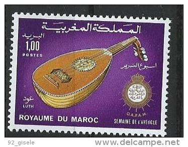 Maroc YT 734 " Semaine De L´aveugle " 1975 Neuf** - Morocco (1956-...)