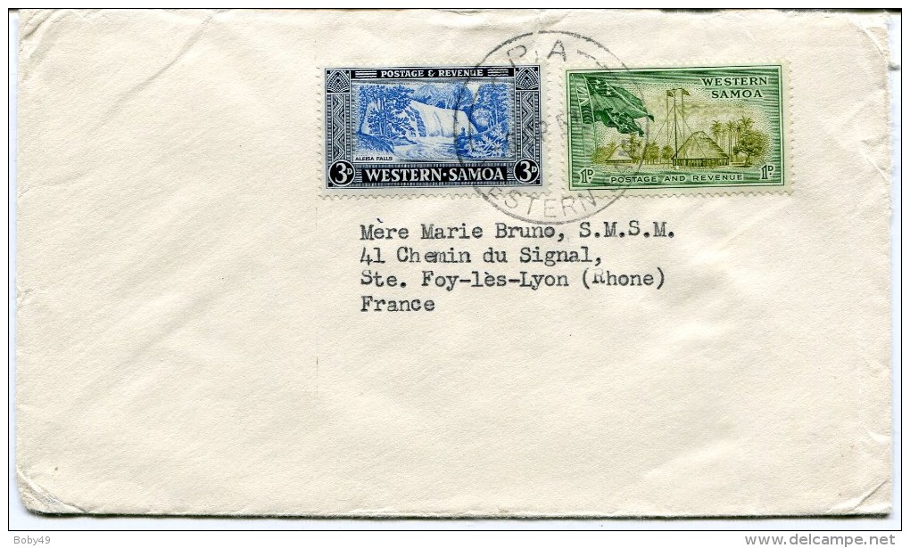 WESTERN SAMOA Env. De APIA De 1957 Pour FRANCE - Samoa