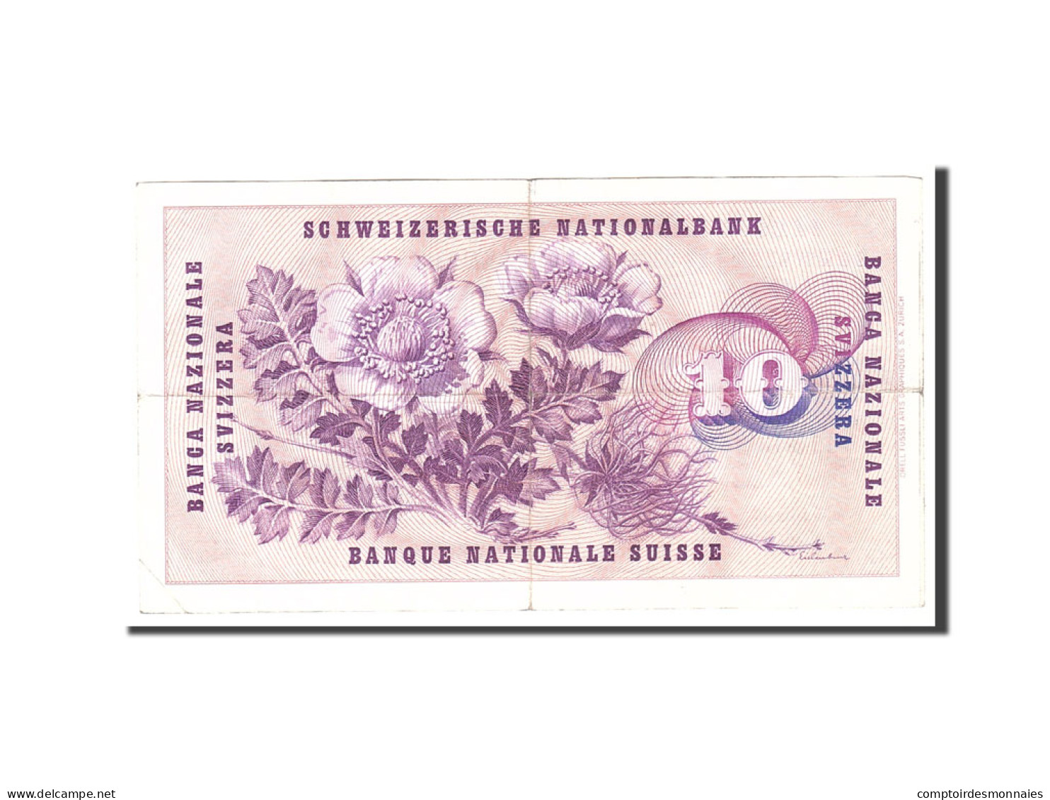 Billet, Suisse, 10 Franken, 1969, 1969-01-15, KM:45o, TTB - Suiza