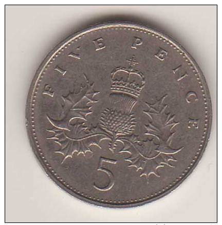 Grossbritannien , 5 Pence , 1988 ( G.Schön 427 ) - 5 Pence & 5 New Pence