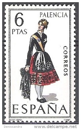 Espa&ntilde;a 1970 Michel 1844 Neuf ** Cote (2008) 0.20 Euro Costumes Palencia - Neufs