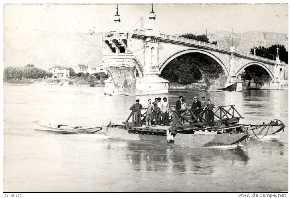 CARTE PHOTO VALENCE ( Pont Coupé 1939/1940 ) - Valence