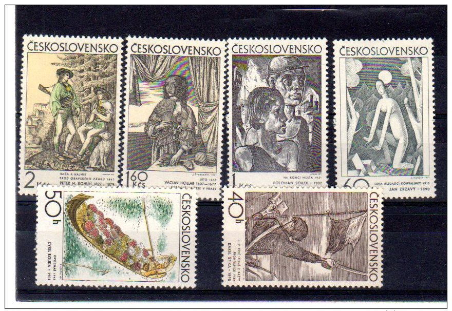 1971 Art Graphique  Y1825 1830 ** - Unused Stamps