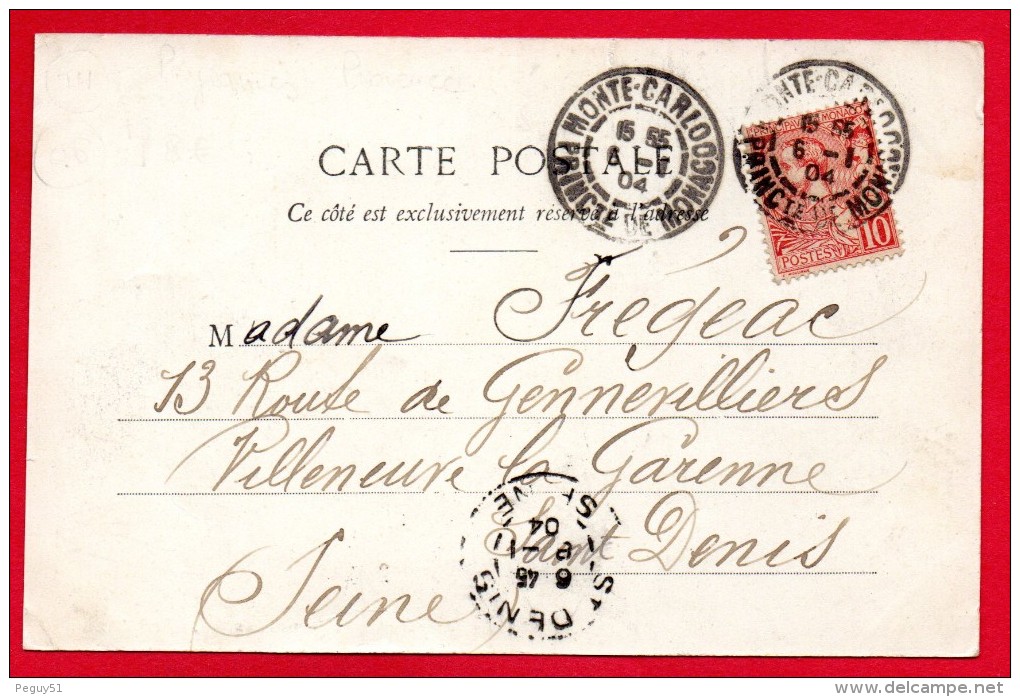 Route De Nice à Monaco. Paysanne Allant Au Marché. Monte-Carlo / Villeneuve- La Garenne 1904 - Ambachten