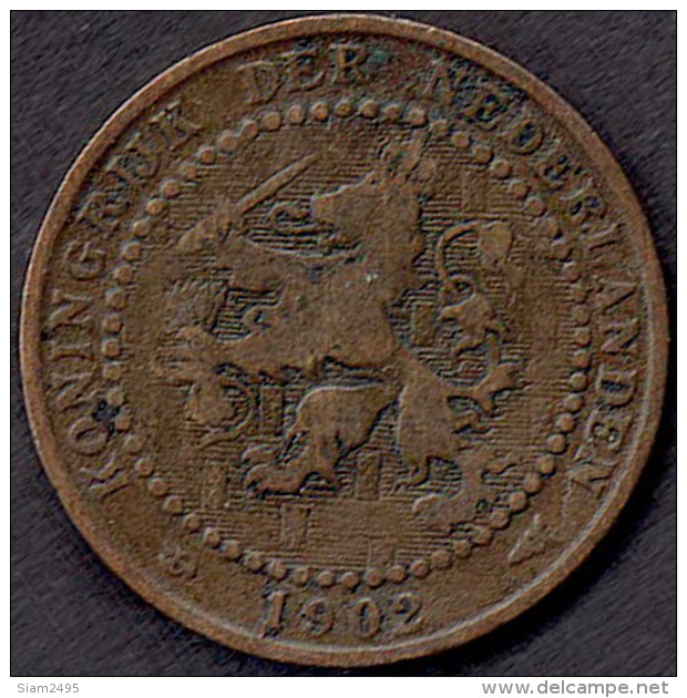 Netherlands 1 Cent 1902 (mint Mark Far Away) - 1 Cent