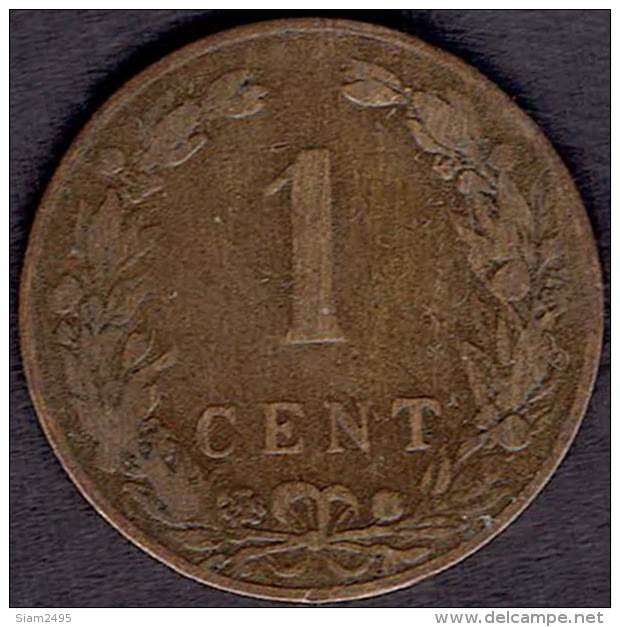 Netherlands 1 Cent 1902 (mint Mark Far Away) - 1 Cent