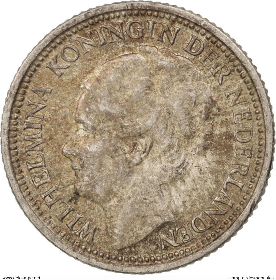 Monnaie, Pays-Bas, Wilhelmina I, 10 Cents, 1938, TTB+, Argent, KM:163 - Monnaies D'or Et D'argent