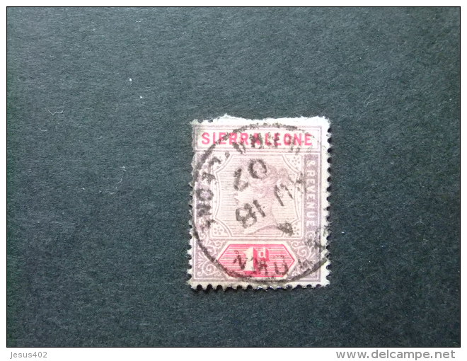 SIERRA LEONE 1897 Yvert N&ordm; 32 &ordm; FU - VICTORIA - SG N&ordm; 42 &ordm; FU - Sierra Leona (...-1960)