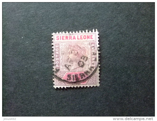 SIERRA LEONE 1897 Yvert N&ordm; 32 &ordm; FU - VICTORIA - SG N&ordm; 42 &ordm; FU - Sierra Leona (...-1960)