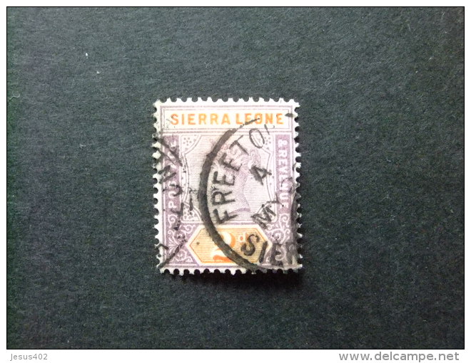 SIERRA LEONE 1897 Yvert N&ordm; 34 &ordm; FU - VICTORIA - SG N&ordm; 44 &ordm; FU - Sierra Leone (...-1960)