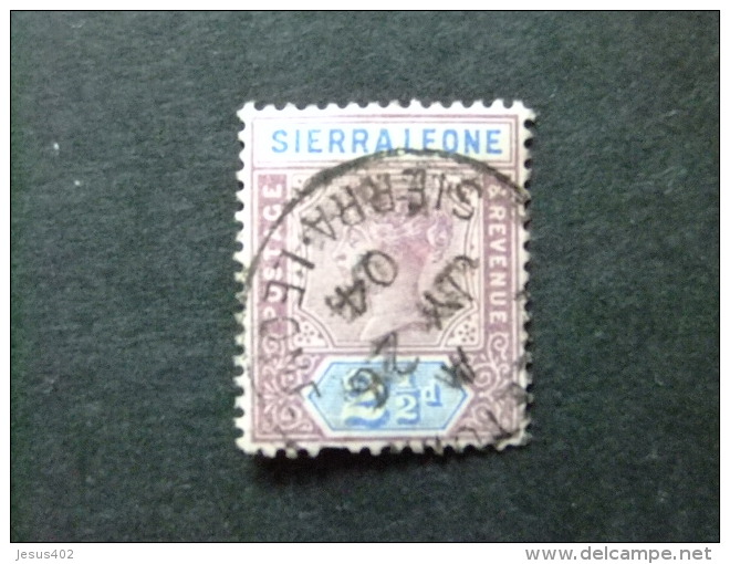 SIERRA LEONE 1897 Yvert N&ordm; 35 &ordm; FU - VICTORIA - SG N&ordm; 45 &ordm; FU - Sierra Leone (...-1960)