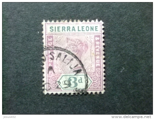 SIERRA LEONE 1897 Yvert N&ordm; 36 &ordm; FU - VICTORIA - SG N&ordm; 46 &ordm; FU - Sierra Leone (...-1960)