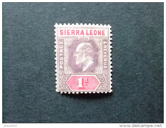 SIERRA LEONE 1903 Yvert N&ordm; 50 * MH - EDOUARD VII - SG N&ordm; 74 * MH - Sierra Leone (...-1960)