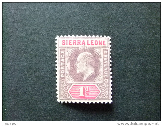 SIERRA LEONE 1903 Yvert N&ordm; 50 * MH - EDOUARD VII - SG N&ordm; 74 * MH - Sierra Leone (...-1960)