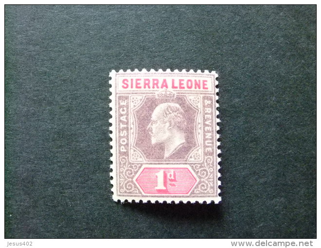 SIERRA LEONE 1903 Yvert N&ordm; 50 * MH - EDOUARD VII - SG N&ordm; 74 * MH - Sierra Leona (...-1960)