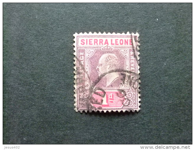 SIERRA LEONE 1904 Yvert N&ordm; 63 &ordm; FU - EDOUARD VII - SG N&ordm; 87 &ordm; FU - Sierra Leone (...-1960)