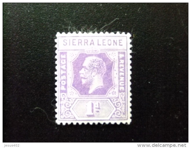 SIERRA LEONE 1921 Yvert N&ordm; 109 &ordm; FU - GEORGE V - SG N&ordm; 132 &ordm; FU - Sierra Leone (...-1960)