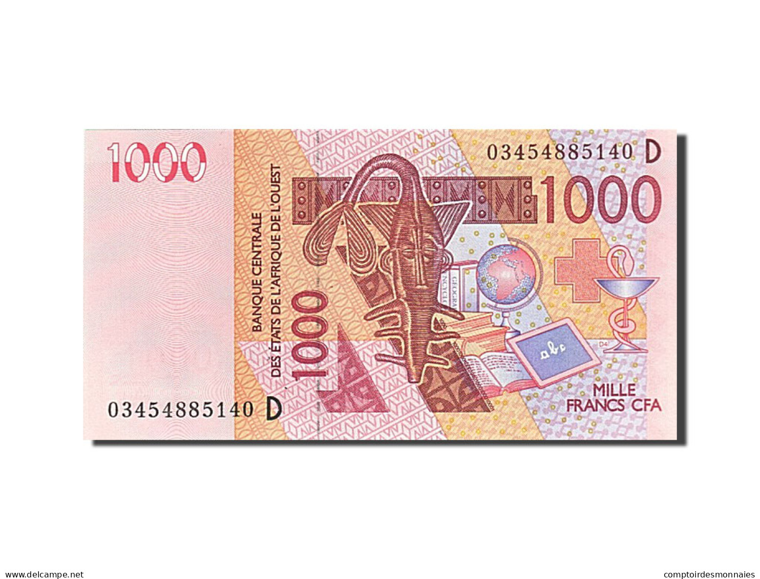 Billet, West African States, 1000 Francs, 2003, 2003, KM:815Ta, NEUF - Togo