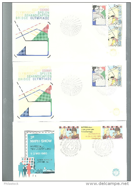 PAYS BAS Année 1980 En FDC  (17 Env.) - FDC